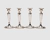 GORHAM Silver Set of Four Weighted Candlesticks