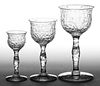 LIBBEY 1904 ST. LOUIS EXPOSITION ROCK CRYSTAL CUT ART GLASS DRINKING ARTICLES, LOT OF THREE
