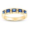 1.30 ct. Natural Sapphire & Diamond Ring in 14K Yellow Gold