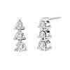 1.00 ct. Natural Round Diamond Earrings in 14K White Gold