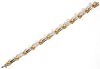 2CT DIAMOND AND 14KT WHITE AND YELLOW GOLD BRACELET