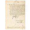 Yo El Rey (Felipe II). Cédula: Para que los scrivanos del Nuevo Reyno de Granada den al fin de cada mes... Octubre de 1566. Manuscrito.