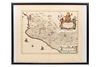 JANSSON, JAN. NOVA HISPANIA ET NOVA GALICIA. ÁMSTERDAM, CA. 1640. Mapa grabado, coloreado, 35 x 48.5 cm.; hoja completa, 47....