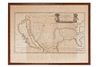 SANSON D’ABBEVILLE, NICOLAS. LE NOVEAU MEXIQUE ET LA FLORIDE: TIREES DE DIVERSES CARTES ET RELATIONS. PARIS, 1656 mapa grabado