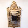 Large North Italian Giltwood Mirror