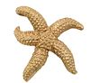14K Yellow Gold Starfish Brooch