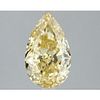 2.58 ct, Intense Yellow/VS1, Pear cut IGI Graded Lab Grown Diamond