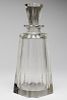Large Modernist Colorless Glass Decanter