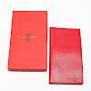 Hotel Plaza Athenee Red Leather Passport Wallet