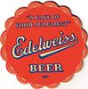 1942 Edelweiss Beer 3¾ inch coaster IL-SCH-3 Chicago Illinois