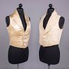 TWO SILK OR COTTON WAISTCOATS, 1833-1838