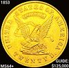 1853 $20 Gold Assay CHOICE BU+