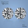 6.36 carat diamond pair, Round cut Diamonds GIA Graded 1) 3.20 ct, Color F, VVS1 2) 3.16 ct, Color E, VVS2. Appraised Value: $679,700 
