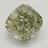3.54 ct, Natural Fancy Gray Greenish Yellow Even Color, VS1, Cushion cut Diamond (GIA Graded), Appraised Value: $107,200 
