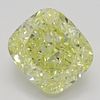 2.72 ct, Natural Fancy Yellow Even Color, VS2, Cushion cut Diamond (GIA Graded), Appraised Value: $49,400 