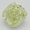 3.23 ct, Natural Fancy Light Yellow Even Color, VVS2, Cushion cut Diamond (GIA Graded), Appraised Value: $63,200 