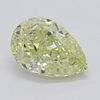 1.11 ct, Natural Fancy Yellow Even Color, VVS1, Pear cut Diamond (GIA Graded), Appraised Value: $16,600 