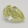 3.02 ct, Natural Fancy Yellow Even Color, IF, Pear cut Diamond (GIA Graded), Appraised Value: $98,800 