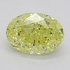 1.17 ct, Natural Fancy Intense Yellow Even Color, VVS1, Oval cut Diamond (GIA Graded), Appraised Value: $29,200 