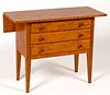 SHAKER-STYLE TIGER MAPLE FALL-LEAF SEWING / WORK TABLE