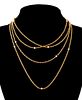 FRENCH 18K YELLOW GOLD & PEARL LONG CHAIN NECKLACE