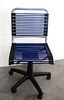 SUZE ERGONOMIC BLUE BUNGEE ROLLING OFFICE CHAIR