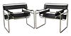 Marcel Breuer for Knoll "Wassily" Armchairs, Pair