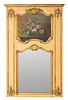 French Louis XV Revival Gilt Wood Trumeau Mirror