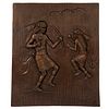 Bronze Relief Sculpture, Allan Houser (American, 1914 - 1994), Buffalo Dancers