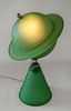 ART DECO 1939 WORLD'S FAIR URANIUM GLASS SATURN LAMP