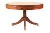 Regency Leather Inset Drum Table