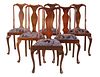 Assembled Set of Six George II Style Mahogany Dining Chairs