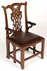 ENGLISH CHIPPENDALE FOLDING CAMPAIGN CHAIR