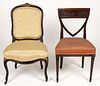 EUROPEAN SIDE CHAIRS, LOT OF TWO