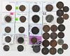 UNITED STATES ASSORTED  BRONZE AND COPPER COINS / TOKENS, LOT OF 35