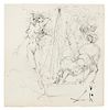 Salvador Dali, (Spanish, 1904-1989), Pegase (Nude with Winged Horse), 1959