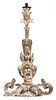 An Italian Carved Giltwood Single-Light Wall Sconce Height 25 inches.