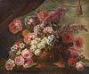 Rudolf Carl Mueller, (German/American, 1867-1967), Floral Piece with Terra Cotta Urn