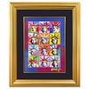 Peter Max, "Liberty & Justice" Framed One-of-a-Kind Acrylic Mixed Media, Hand Signed with Registration Number Certifying Authenticity