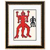 Alexander Calder- Lithograph "DLM212 - UNE FAMILLE DE LÃ€-BAS II"