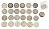 U.S. Half Dollar Silver Coins, Liberty Head, Franklin, Kennedy, Ect. 1846-1964, 25 pcs