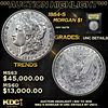 ***Auction Highlight*** 1884-s Morgan Dollar $1 Graded Unc Details By USCG (fc)
