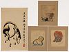 JAPANESE ANIMAL AND OTHER WOODBLOCK PRINTS, LOT OF FOUR