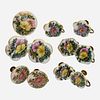  11 Satsuma Porcelain Hand Painted Buttons Converted to Earrings