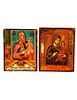 Two Small Icon Panels of the Theotokos.