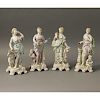 Four Porcelain Figurines