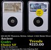 NGC 300-400 BC Phoenicia, Byblus, Azbaal. 1/16th Shekel Silver Ancient Graded Choice VF By NGC