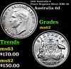 1941 Australia 6 Pence Sixpence Silver KM# 38 Grades Select Unc