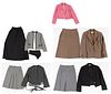 VINTAGE MID-CENTURY AND OTHER HOME-MADE LADY'S CLOTHING AND ENSEMBLES, LOT OF SIX