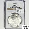 1923 Silver Peace Dollar NGC MS63 